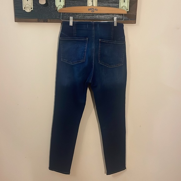 We the Free Feel Like Sunshine Dark Wash Skinny Cropped Jeans Size 29 - Picture 11 of 16